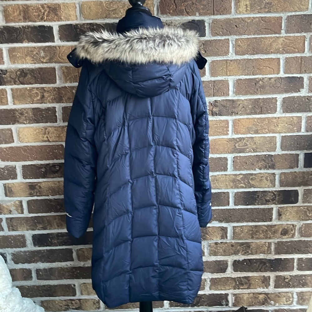 Eddie Bauer Women's Lodge Down Parka Dusted Indigo - Picture 12 of 16